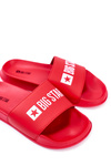 Classic Men's Slides Big Star Red Eco Leather GG174932