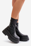 Boots On Massive Platform Black Florinara