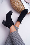 Women's Flat Heel Boots Black Tristram