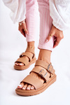 Sandals Buckle Camel Reese's