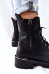 High boots Workers With Sliders Black Maisa