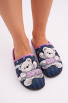 Women's Home Slippers Penguins Inblu EC-81-004 Navy blue