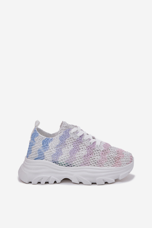 Damskie Sneakersy Z Szydełkową Cholewką Multikolor Jelhiris