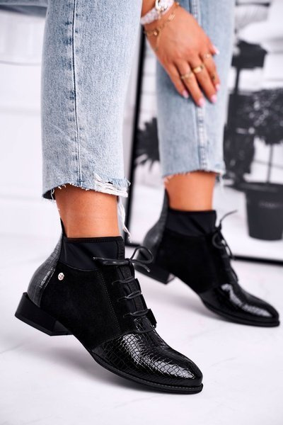 Women’s Boots Maciejka Leather Black 04744-20