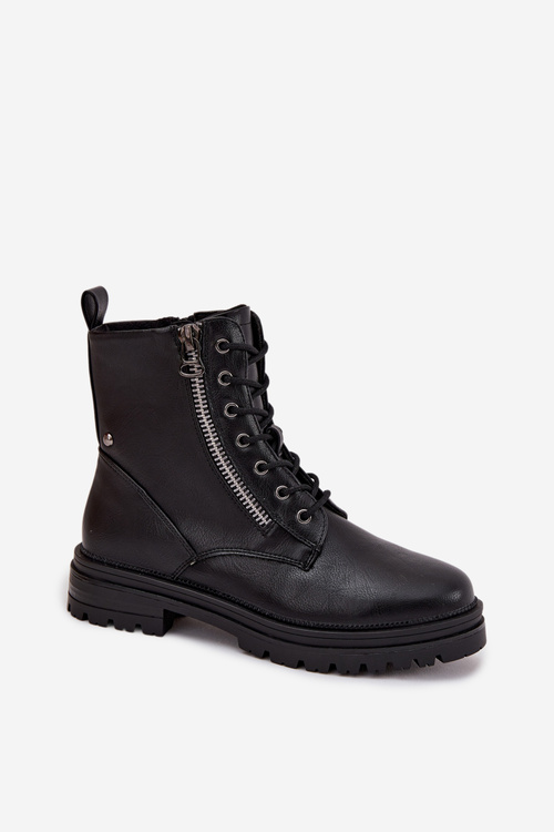 Women's Work Boots with Lining Black Ivonelle