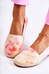 Espadryle Damskie Slip-On Różowo-Żółte Santana