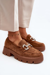 Women's Moccasins with Decoration Camel Ellise
