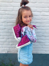 Children's Sneakers With Glitter Fuchsia Ally