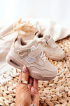 Children's Leather Sports Shoes Beige Marisa