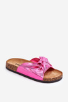 Women's Slippers With Shiny Bow Pink Cristina