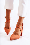 Fashionable Sandals On A Bar Orange Sinari
