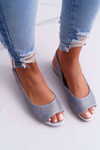 Women's Flat Heel Sandals Sergio Leone SK809 Grey Skaldo