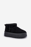 Women's Snow Boots On Platform Black Ninala