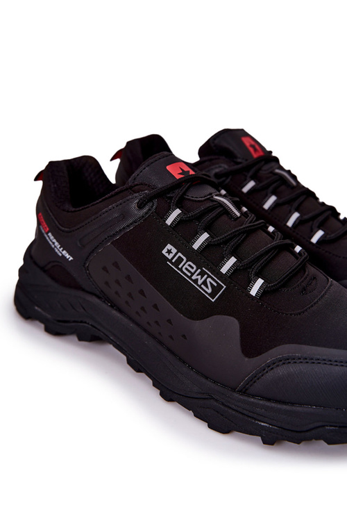 Men's Tiered Sports Shoes Black Grenberd