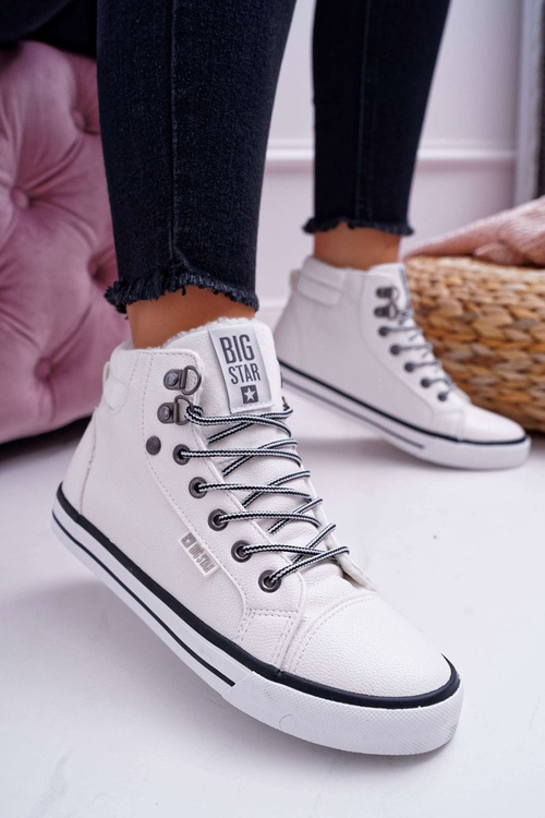 Women's Big Star High White Warmed Sneakers EE274411