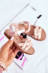 Children's Velcro Sandals For Girl Pink Lilo