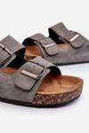 Men's Flip-flops with Cork Sole Grey Rosawia