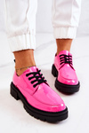 Laquered Lace-up Shoes La.Fi Pink Joselin