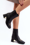 Ankle Boots With Embellishment Black Adinah