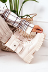 Insulated Boots With A Pocket Beige Awesome