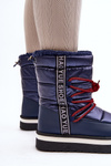 Women's Snow Boots with Laces Navy Lilara