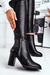 Women’s Boots On High Heel Black Gloris