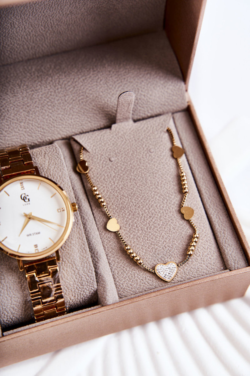 GG Luxe Gold Watch And Jewelry Set