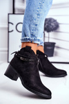 Women’s Boots On Heel Warm Black Fevim
