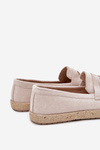Men's Moccasins With Weave Beige Fiamar