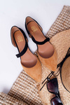 Lu Boo Ballerinas Pointed Suede Camel Carana