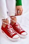 Women's Material Sneakers Big Star KK274104 Red