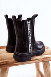 Children's High Warmed Boots Black Kimmy