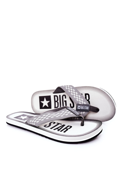Men's Slippers Flip-Fops Big Star HH174813 Grey