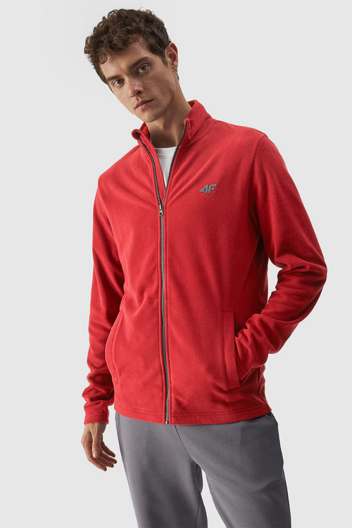 Men's Regular Polar With Stand-Up Collar 4F Red 4FWMM00TFLEM289-60S