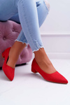 Classic Suede Red pumps Rheya