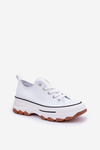 Low Women's Sneakers On Platform White Aradwin