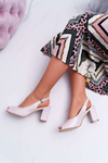 Sergio Leone Women's Stiletto Sandals SK765 Pink Pearl Vime