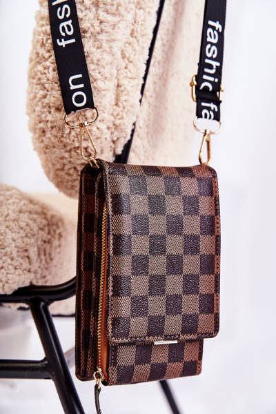 Wallet Magnet 2in1 Checkered Brown Costa