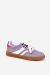 Low Women's Sneakers With Double Lacing Purple Ventus