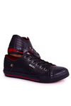 Men's BIG STAR Leather Sneakers DD174259 Black