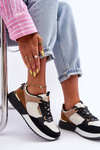 Women's Stylish Sport Shoes Beige-Black Katenia