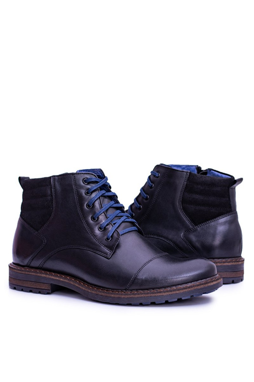 Nikopol Men's Leather Boots Black Ford Boots