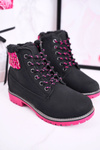 Children's Boots Insulated With Fur Black Forest