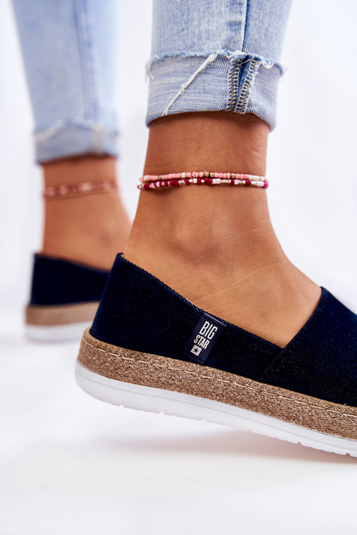 Tenisówki Damskie Slip On Granatowe Big Star KK276009