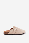 Women's Slippers and On Cork Platform With Buckle Light Beige Klarae