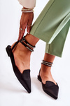 Women's Sandals With Spitz Toe Black Amisha