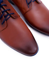 Men's Elegant Leather Half Shoes Brown Menelaos