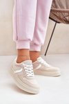 Low Women's Platform Sneakers Beige Telmira