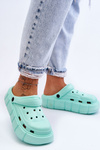 Women's Foam Platform Crocs Mint Beckett