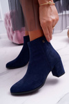 Women's Heeled Boots Sergio Leone Navy Blue BT520